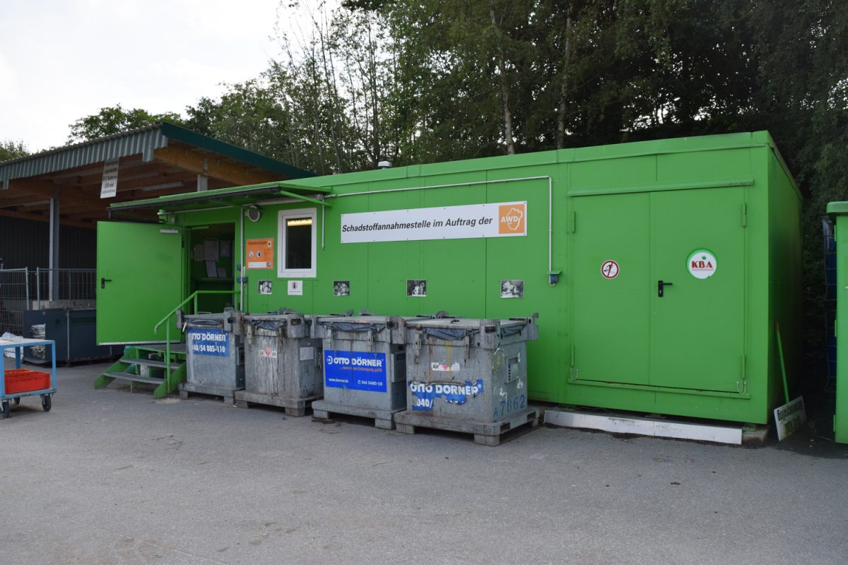 Abfallentsorgung auf dem Recyclinghof für Privatkunden | KBA Dithmarschen